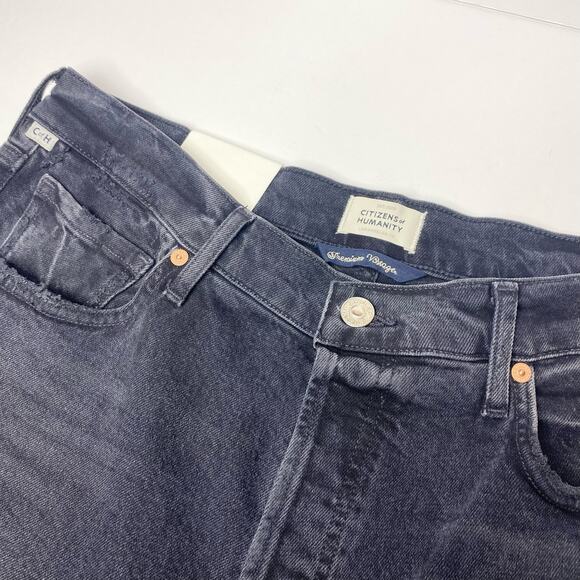 Citizens of Humanity Jeans Women's Size 32 Black Jolene High Rise Straight - Picture 7 of 7